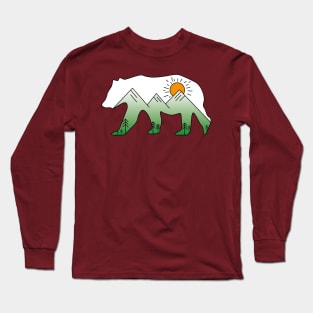 Bear Mountain, Mountains inside a bear Long Sleeve T-Shirt